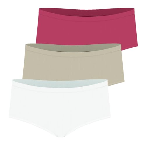 Athena - Lot de 3 Boxers Femme Ecopack Basic - Confort et Naturalité du Coton Stretch Ultra Doux - Label Oeko-TEX® Standard 100