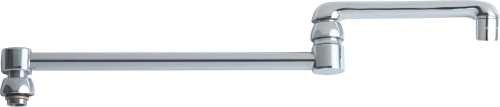 Chicago Faucet DJ18JKABCP Ecast 18" Double Jointed Swing Spout with 2.2 Gpm Aerator Outlet, 1.1" x 12.9" x 4.7"