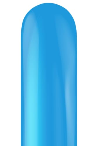 Tuf Tex Blue Latex Twisting Balloons, 260 Size, 50 Count, for Balloon Animals and Sculptures