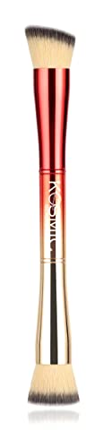 Kosmic Beauty Dual-Ended Makeup Brush With Aluminum Handle And Soft Bristles. #TOP18