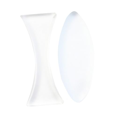 Cabilock Educational Physics Tool 2pcs Acrylic Concave Convex Lenses Double Concave Double Convex Sets