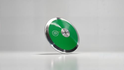 TC Green Mystique Track and Field Mens Discus 1.6k - 1.6kg Discus - High School Boys Throwing Discus - Making it an Ideal top-Tier Choice for Beginning throwers.