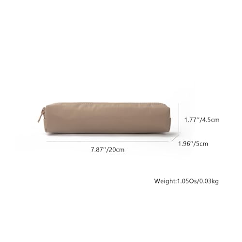 Image of Oxford Fabric Color Pencil Case Multifuncional and Simple with Zipper for School (Khaki,Oxford Fabric)