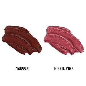 Image of Seven Seas Lips & Cheek Tint Combo Pack of 2 | Matte Natural Blush for Women | Lip Tint with Vitamin E | Nourishing Cheek Tint (Maroon, Hippie Pink)