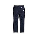 [プーマワークウェア] 作業ウェアPUMA カーゴパンツ メンズ ロゴ 作業着 作業服 紺色 ダークネイビー Lサイズ