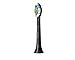 Philips Sonicare W DiamondClean - Genuine Replacement Electric Toothbrush Heads, Black, 2 Pack, HX6062/95