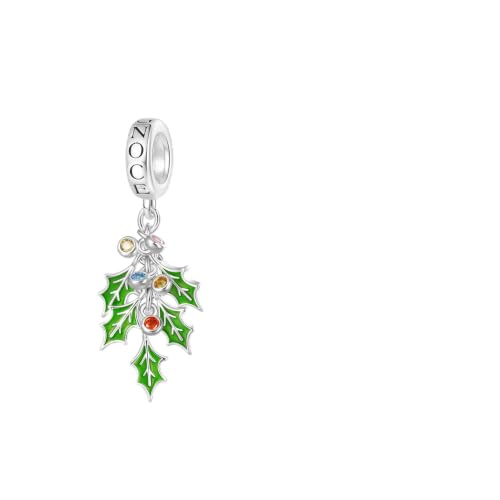 Image of GNOCE Christmas Charm Silver Plated & Sterling Silver Bracelet Gift