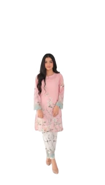 QARVO Peach Hue Floral Printed Co-Ord Set for Women with Digital Cut Print Sleeves| Premium Rayon Kurta & Palazzo Set | St... - Review, Price and Buying Guide