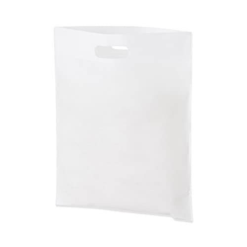 Lot de 1000 sacs de transport avec poignée en plastique solide Blanc 38,1 x 45,7 x 7,6 cm Cover