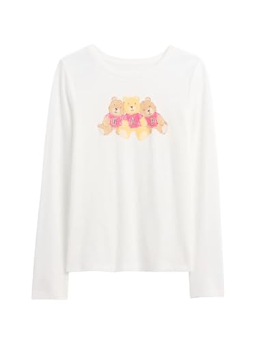 Image of Gap Girls' Long Sleeve Graphic Tee T-Shirt