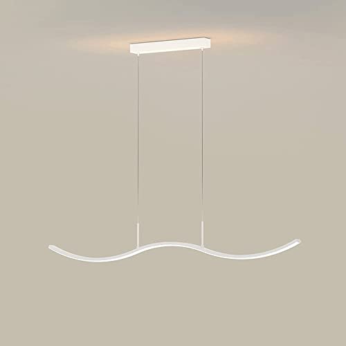 Suspension arc éclair LED 64W au design nordique blanc épuré