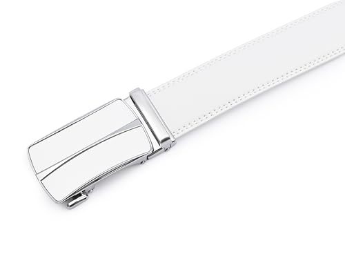 Image of Men's Belt, Ratchet Dress Casual Belt with Adjustable Automatic Buckle Trim to Fit