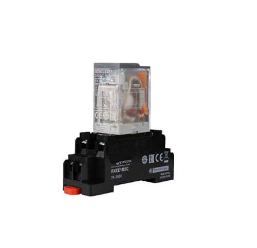 Relé intermedio RXM2LB 2F7 pequeño con bobina AC 110V y base de 8 pines de 5A
