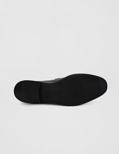 Image of Louis Philippe Men Premium Leather Breathable Lining Material Anti Slip with Heel TPR Sole Formal Slip-on Shoes