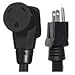 Voltec 16-00552 Adapter Extension Cord, 12", Black