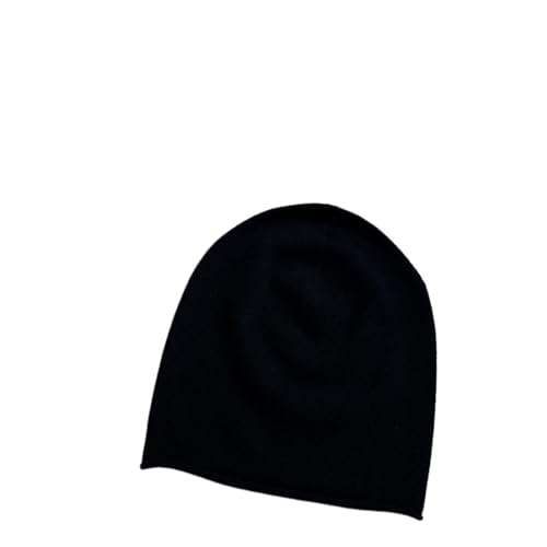 Bonnet en cachemire pur pour femme et homme tricoté en laine haut de gamme
