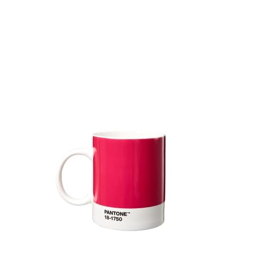 Pantone Tasse à café en porcelaine avec boîte cadeau 375 ml Couleur of the Year (CoY) 2023 : Viva Magenta 18-1750