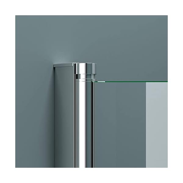 doporro 90x140 cm Design-Duschwand für Badewanne Badewannenaufsatz Duschabtrennung 6mm ESG-Sicherheitsglas inkl. NANO-Beschichtung Badewannenfaltwand – Bild 6