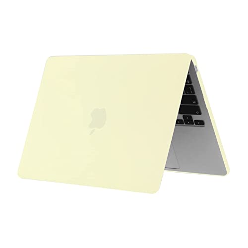 Se7enline Compatible with A3113/A3240 MacBook Air Case 2022-2025 Hard Laptop Cover for Mac Air 13.6-inch Model A2681/A3113/A3240 M2/M3/M4 &Keyboard Protective Cover,Mellow Yellow - Image 4