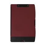 Dexas Folio Clipcase Professional Storage Clipboard with Pen Storage Compartment, 9.75 x 14.75, A4, Merlot. Ideal for Teachers, Nurses, Coaches, Students, Trades, Homeschooling
