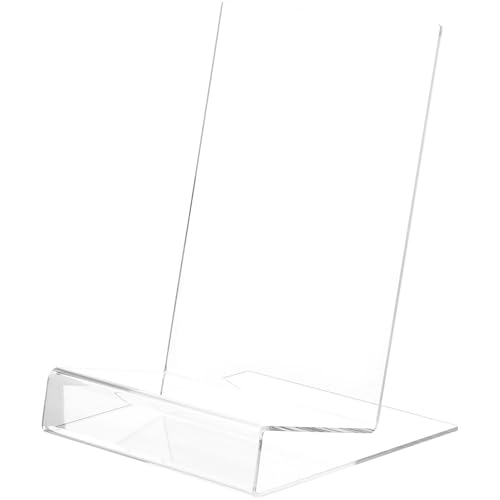 Présentoir en acrylique transparent en L pour tablettes et partitions de musique