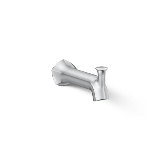 Kohler 27023-CP Occasion Wall-Mount 8" Bath Spout, Diverter Bathtub Spout with Slip-Fit Connection, Polished Chrome by Kohler - Used condition - US$110.06