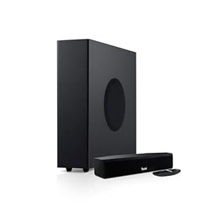 Teufel CINEBAR ONE+ 2.1 Soundsystem - Ultra-Kompakte Soundbar mit platzsparender Subwoofer, Dolby Audio, Bluetooth 5.0 aptX, Touch-Panel, Dynamore Ultra - schwarz