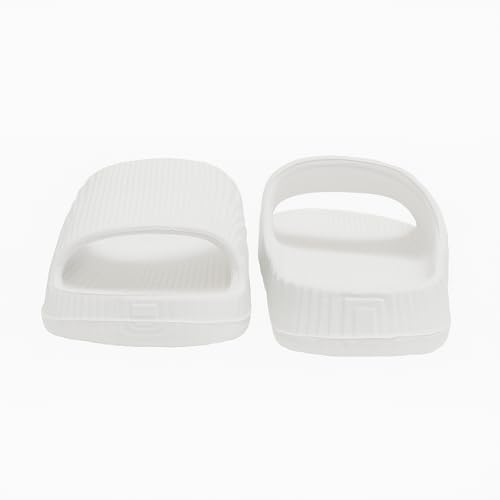 Image of Comfort Plus Flip-Flops, Open Toe Slip-On Sandals, Lightweight Waterproof, White