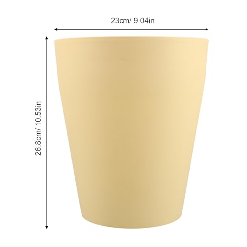 Basurero plástico amarillo 10L para cocina y baño miniatura 2