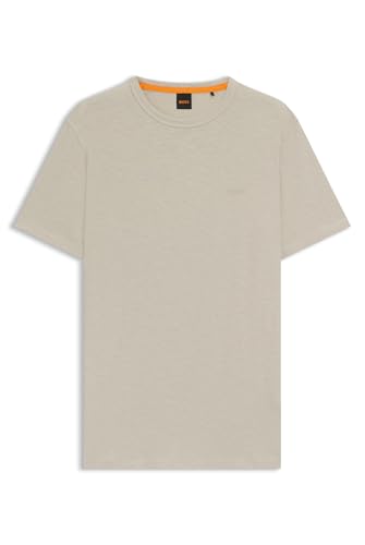 BOSS Mens Tegood Cotton-Jersey T-Shirt with Logo Detail