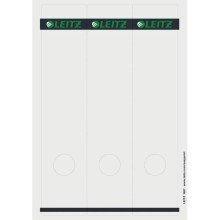 Leitz PC-beschriftbare Rckenschilder selbstklebend, Papier, lang, breit, 75 Stck, grau