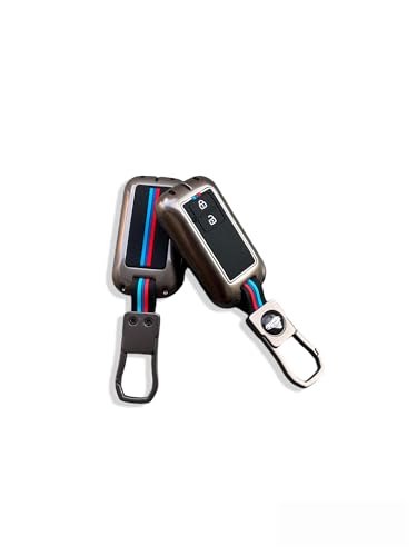 Image of TechSrmaji Metal Key Cover Compatible with Baleno, Grand Vitara, XL6, Swift, Brezza, Celerio, Ignis, Ertiga, Dzire, Fronx, Urban Cruiser, Rumion, Glanza, 2 Button Smart Key