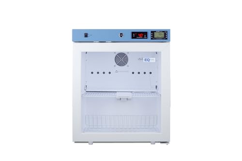 EQTemp 1.94 cu. ft Vaccine Refrigerator, Medical Storage, Healthcare Fridge, Compact Glass Door- ACR22G
