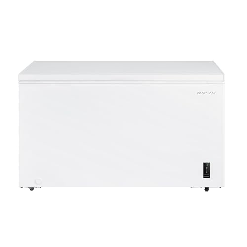 Cookology CCFZ420WH Freestanding Chest Freezer 418L Capacity for Garages, Outbuilding and Sheds, Featuring Basket, Refrigeration Mode, Temperature Control and 4 Star Freezing Rating - In White