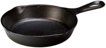 Image of Lodge Seasoned Cast Iron Skillet - PFAS-Free,Non-Toxic Cookware - Use with an Oven,Stove,Grill,or Campfire - Naturally Non-Stick & Oven Safe - 6.5 Inches,(Pack of 6)