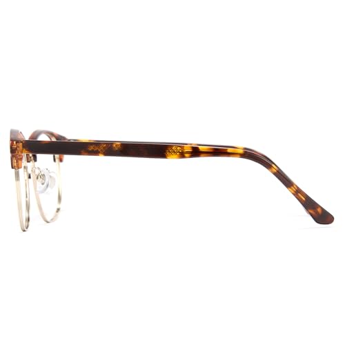 Cyxus Browline Blue Light Glasses for Men Women Reduce Eye Strain 8195 | Eye Protection,UV Protection,Classic Semi Rimless Frame,Ideal for Computer Screen Daily Wear — view 5