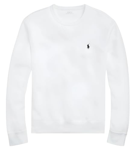Image of POLO RALPH LAUREN Men's Double Knit Sweatshirt (UK, Alpha, M, Regular, Regular, White)