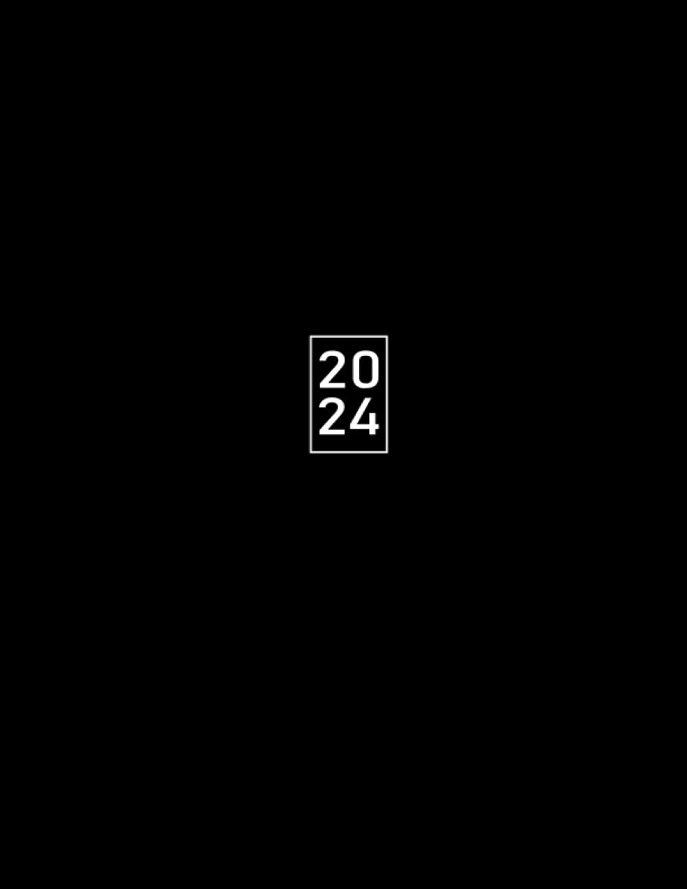 2024: Kalender 2024 buchkalender 1 tag 1 seite, kalenderbuch 2024 12 monate von Januar bis Dezember, Jahresplaner, din A4 (German Edition)