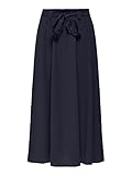 Taille mi-haute ONLY Onlvic Jasmin Noos Ptm Jupe Longue pour Femme, Bleu Nuit, M
