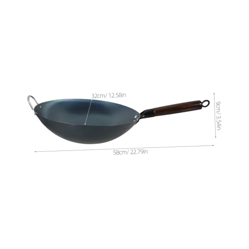 Wok tradicional de hierro Zerodeko con mango miniatura 2