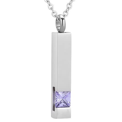 Pendentif urne en acier inoxydable de qualité supérieure avec cristal mémorial