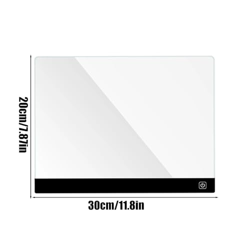 Tableau à message LED effaçable 20x30 cm et tapis d'écriture rechargeable