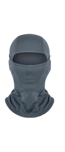 RLVYTA pasamontañas Calentador de Cara para Cuello para niños, pasamontañas a Prueba de Viento, Cubierta para la Cara, Transpirable para Ciclismo al Aire Libre Sombrero para Moto(Gray)