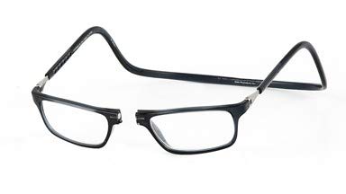 Lunettes +3.00 Clic Executive Black avec connexion frontale contre l'oubli des lunettes