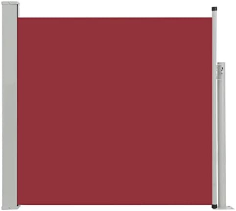 vidaXL Patio Retractable Side Awning Privacy Garden Screen Outdoor Sun Shade Wind Scree for Lawn Backyard Retractable Awning 170x300cm Cream