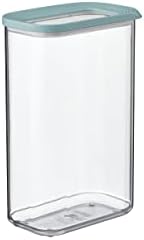 Mepal  Food Storage Container Modula Rectangular  Transparent Storage Box with Lid - Kitchen Storage Organizer & Plastic Storage Box - Stackable & Airtight  1500 ml  White