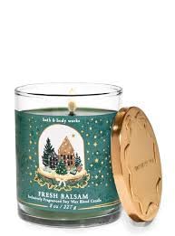Bougie à 1 mèche anti-odeur de renfermé parfum sapin frais pour purifier l'air