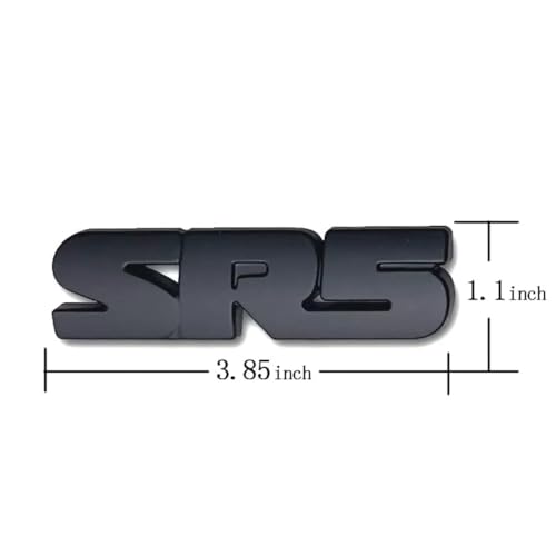 Image of 2pcs Overlay SR5 Fit for 2016-2023 Badge Embelm Nameplate Sticker (Matte Black)