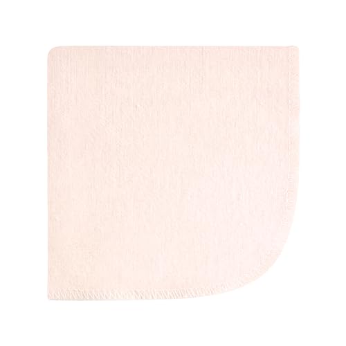Image of Hudson Baby Unisex Baby Flannel Cotton Poly Washcloths, Pink Dainty Floral 12 Pack, One Size