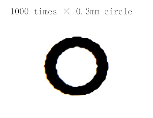 Image of High Precision 1 Micron SEC Size Estimation Chart Transparency Defect Diameter Area Measure 1 /5 /10 Pieces Pack (1, 3)